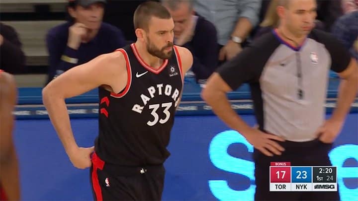 Marc Gasol debuta con Raptors con victoria en el Madison