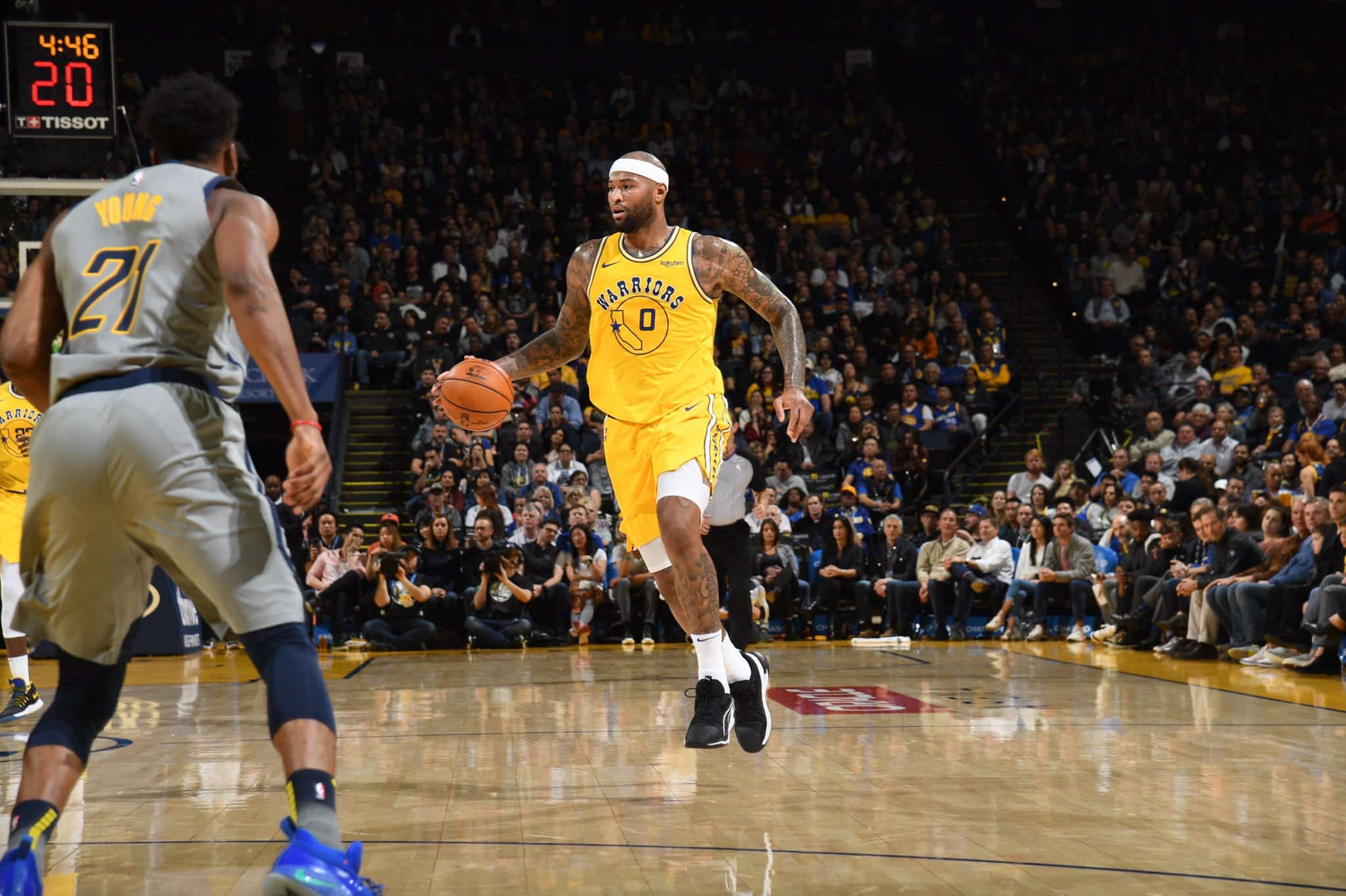 DeMarcus Cousins lidera el rodillo de los Warriors