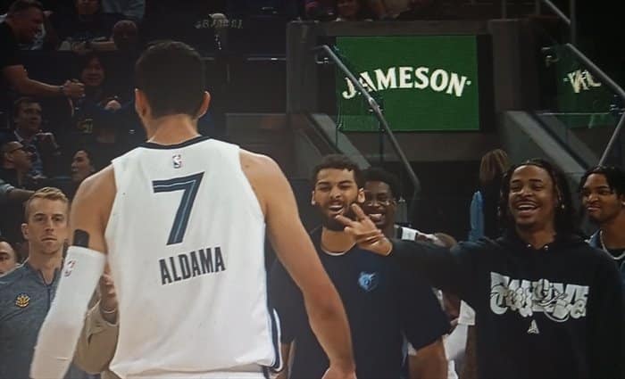 Santi Aldama se marca un impresionante primer tiempo ante Warriors