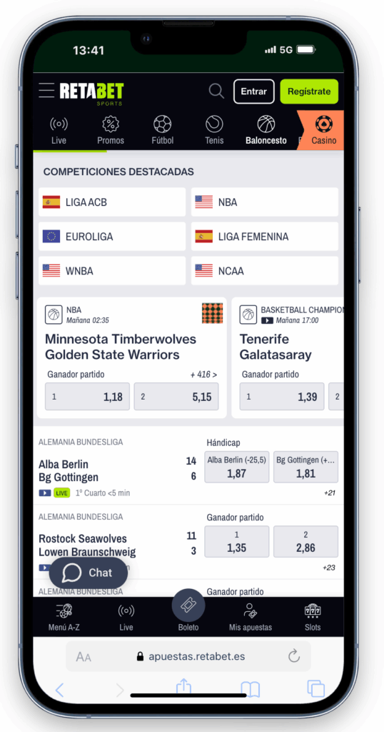 retabet opiniones baloncesto