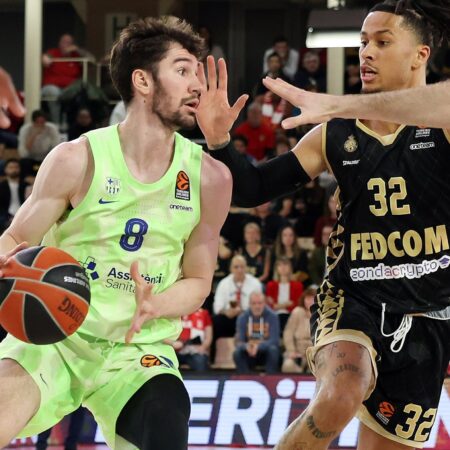 Mónaco pasa por arriba del Barcelona y gana el primer juego en casa