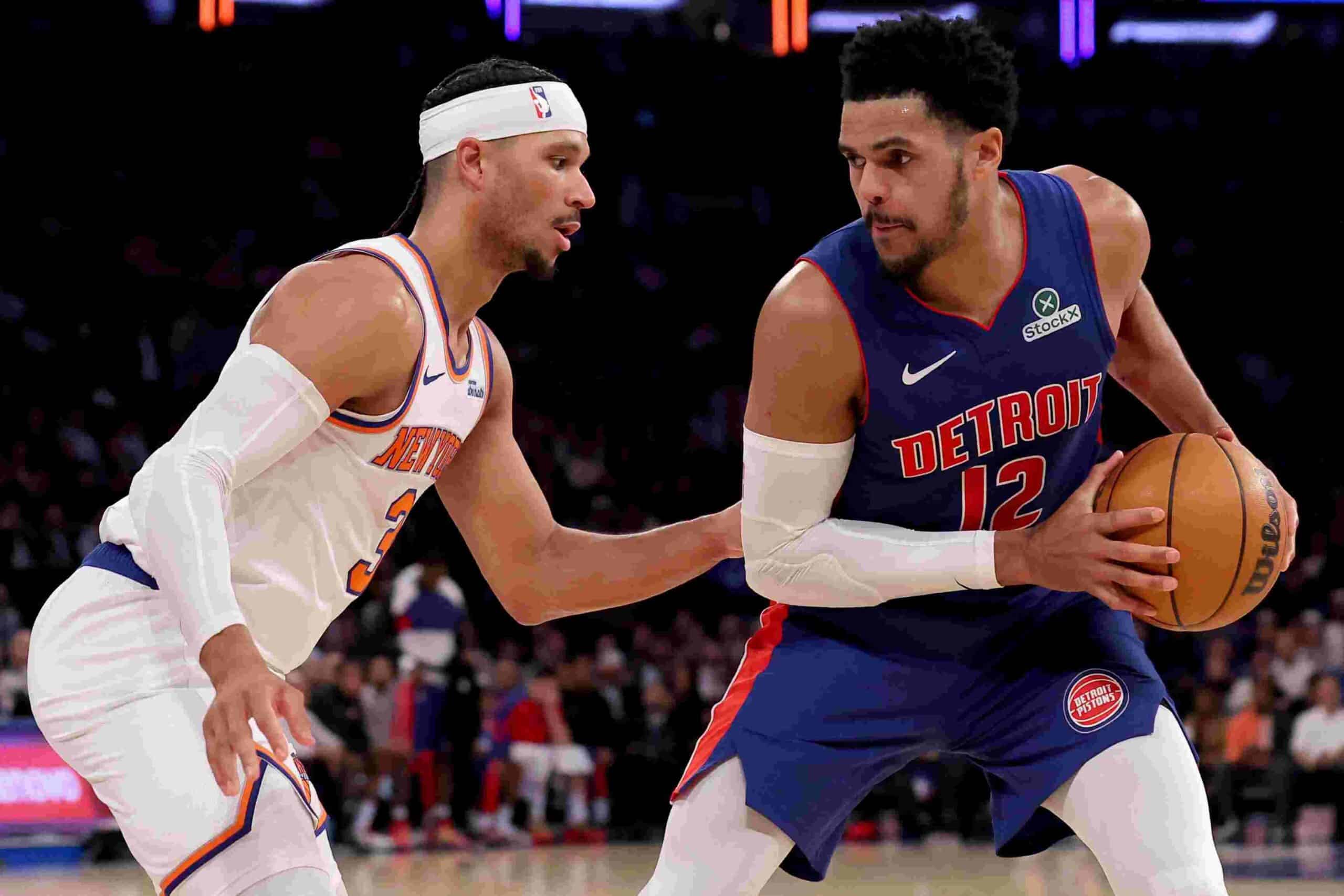 Detroit Pistons vs New York Knicks . Créditos Brad Penner-Imagn Images