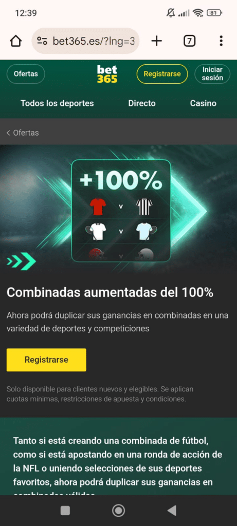 promociones de bet365 españa para apuestas deportivas