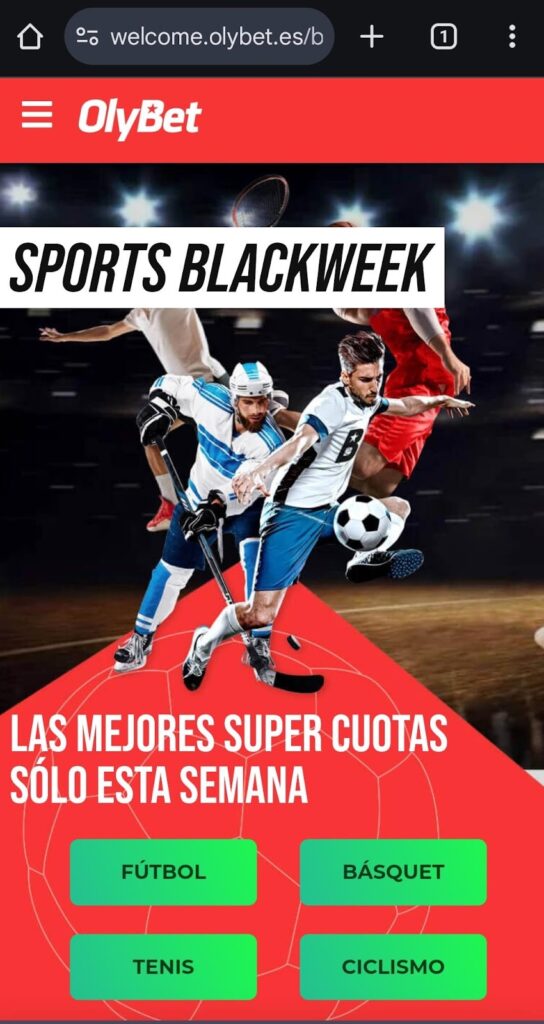 promoción de super cuotas en Olybet España