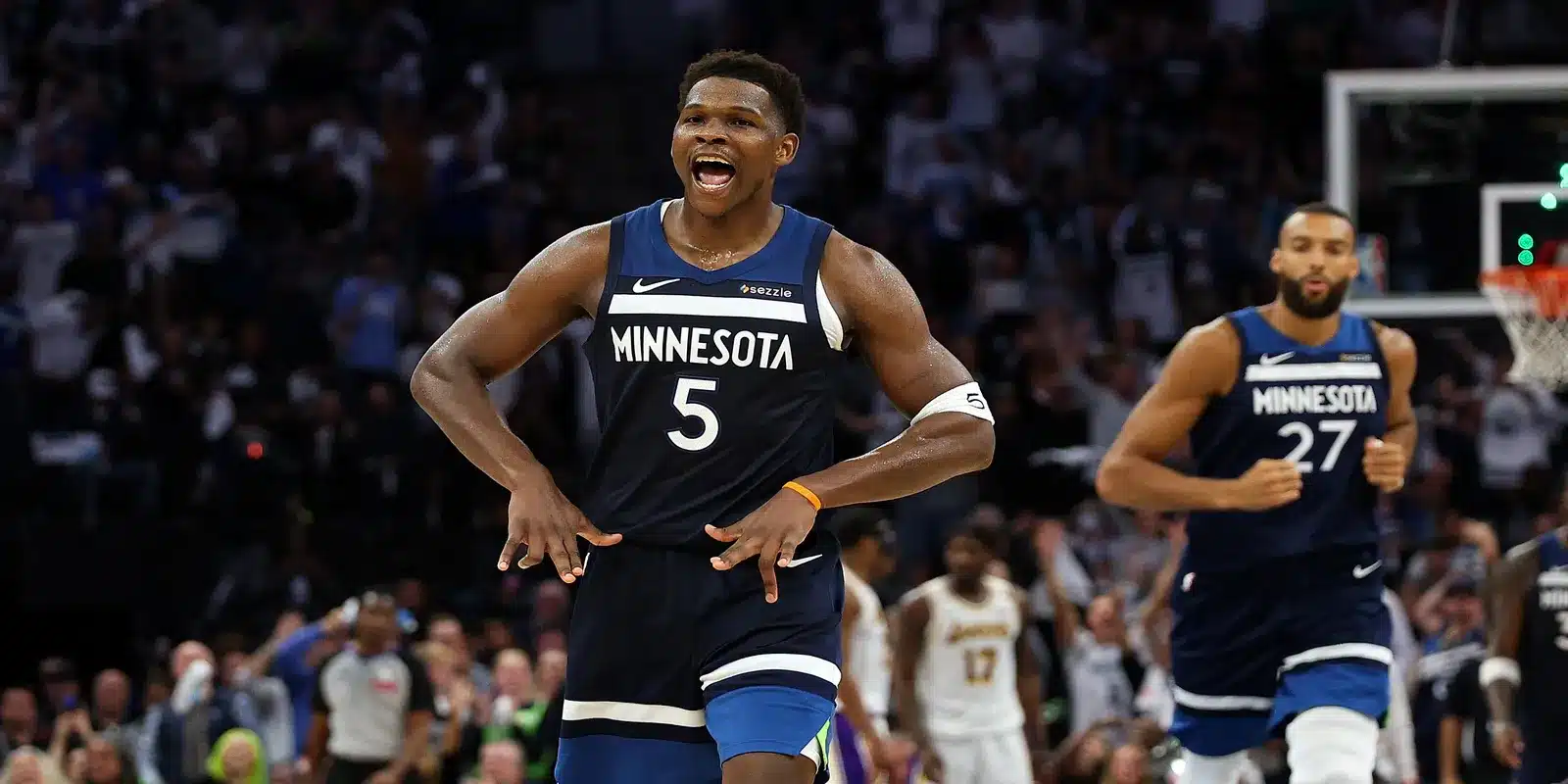Minnesota Timberwolves aplastó a Golden State Warriors y empatan la serie 1 Minnesota Timberwolves. Photo AP