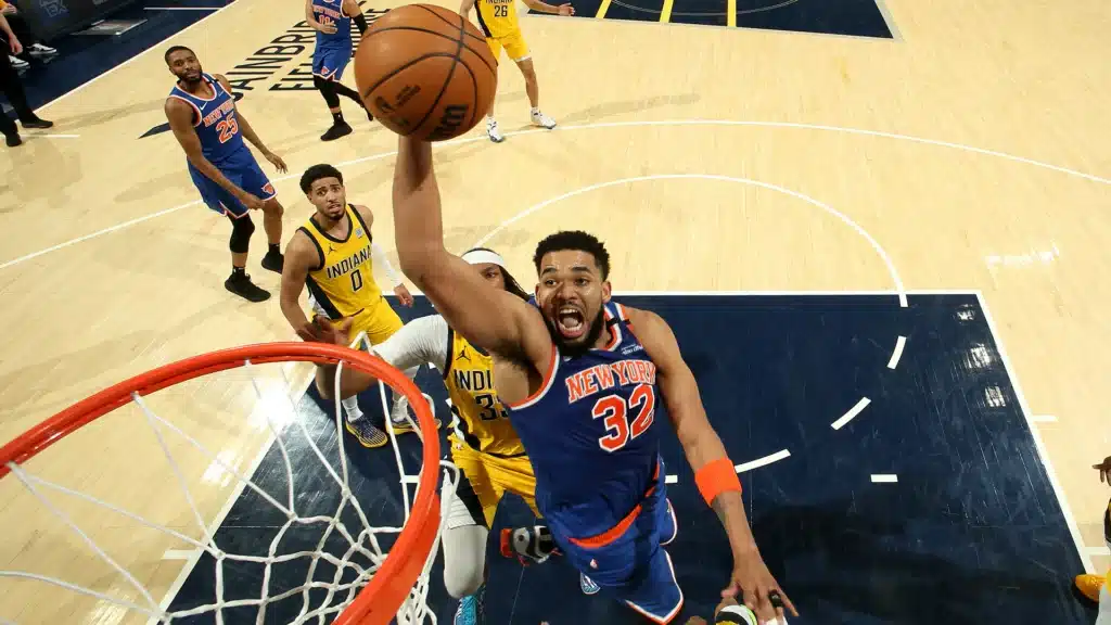 Pronóstico New York Knicks vs Indiana Pacers – Juego 6 Playoffs NBA (01/06/2025) 1 Indiana Pacers vs New York Knicks. Fuente Getty Images