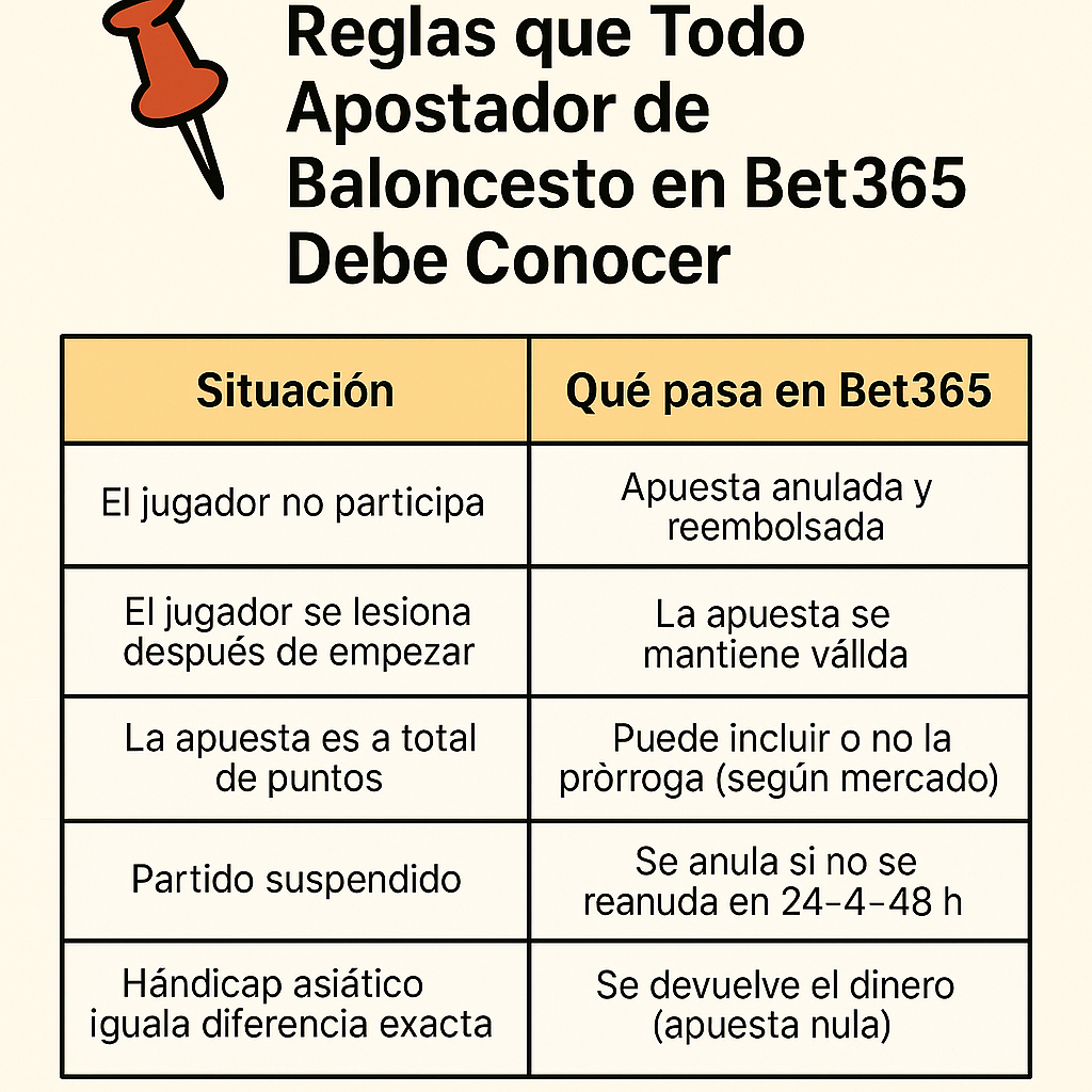 infografia reglas de apuestas baloncesto bet365