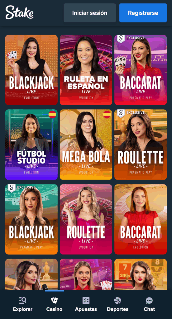 Stake México - Casino en vivo