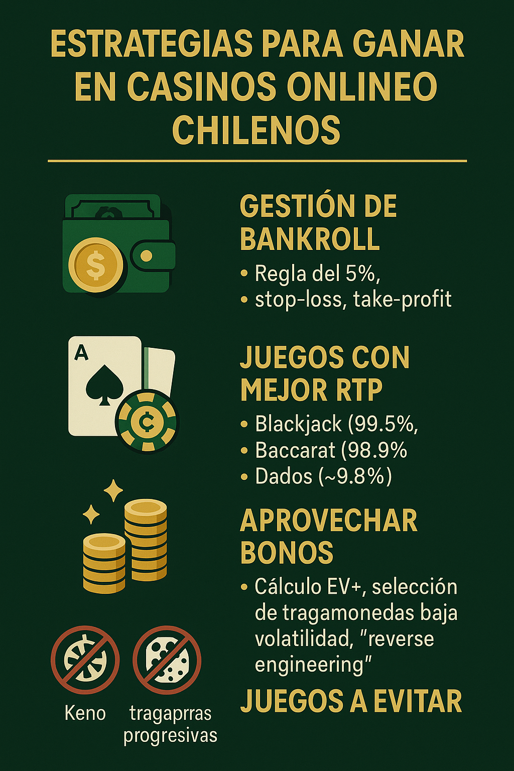 mejores estrategias para ganar en casinos online en chile