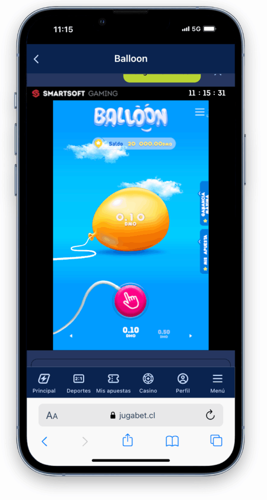juego del globo casino balloon en jugabet
