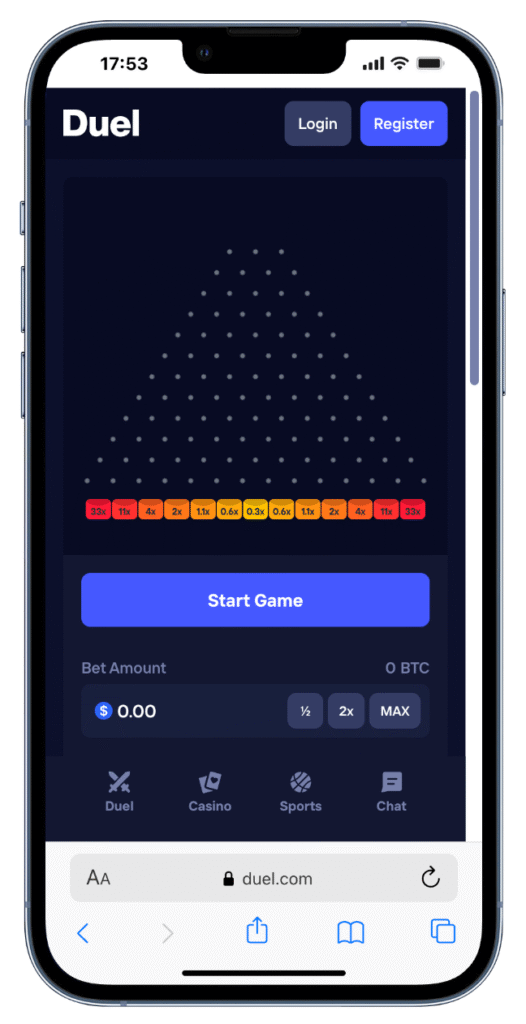 plinko original en duel.com