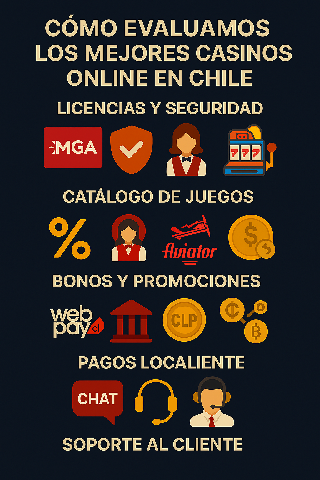 cómo evaluamos los mejores casinos online en chile