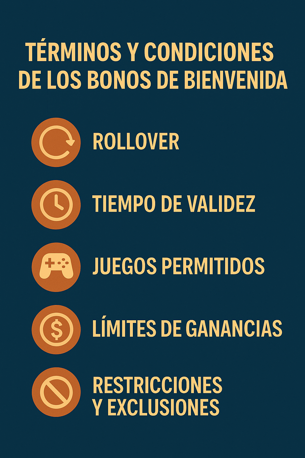 términos y condiciones de los bonos de bienvenida de casinos en chile