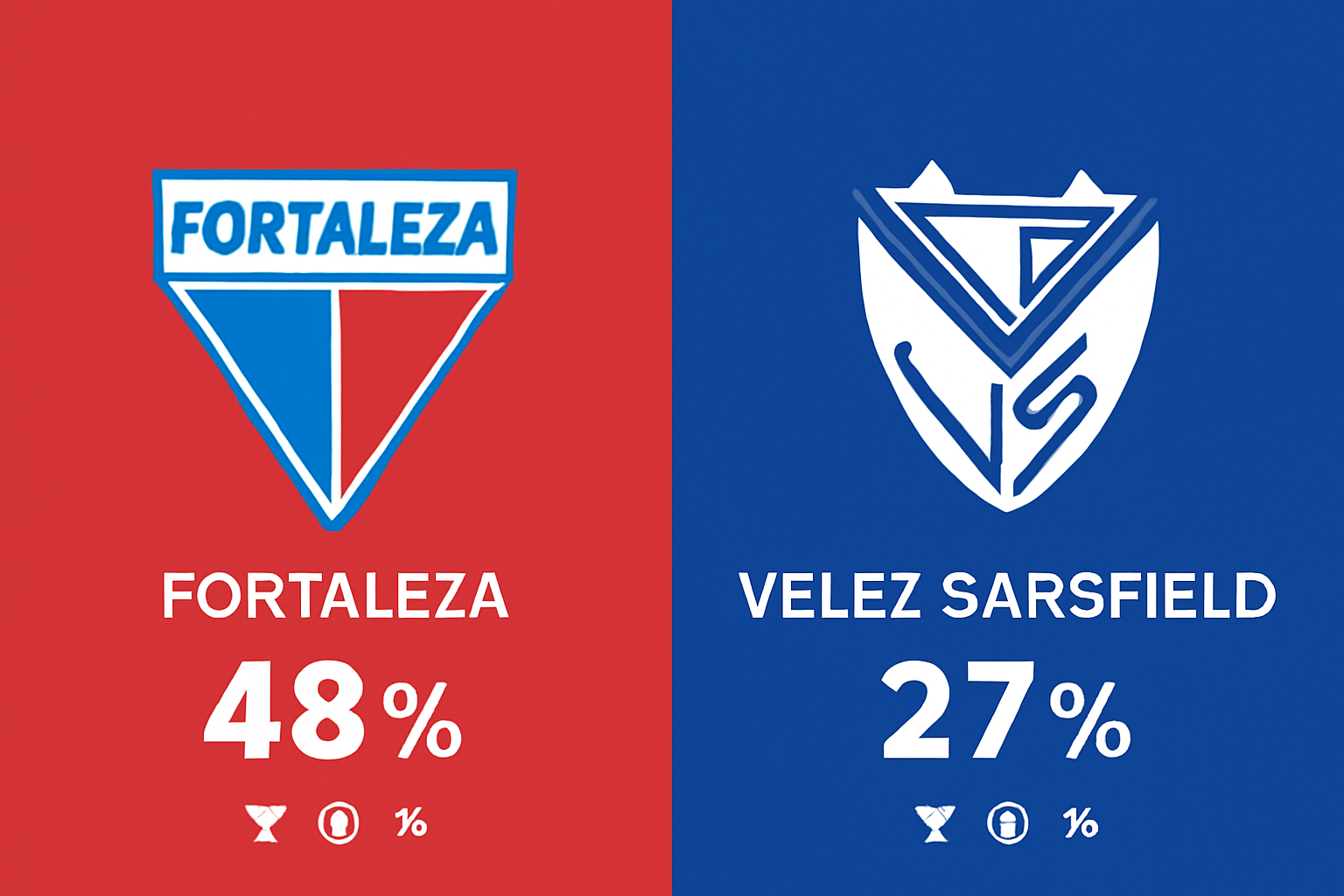 Pronóstico Fortaleza vs Vélez Sarsfield - Copa Libertadores (12/08/2025)