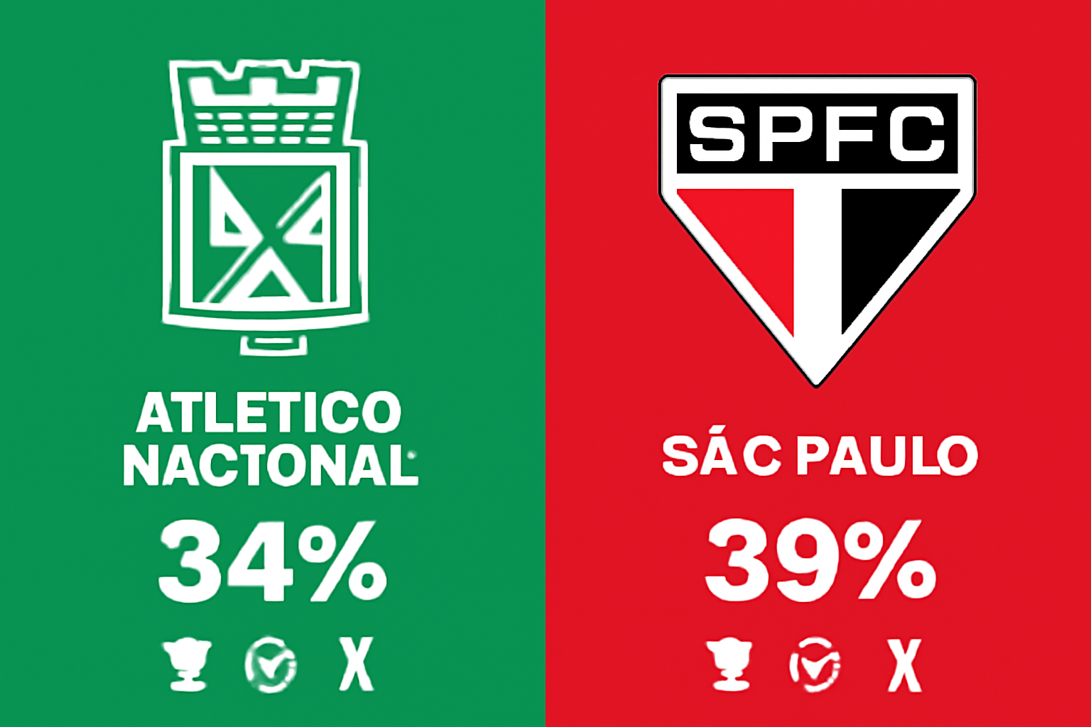 Pronóstico Atlético Nacional vs São Paulo - Copa Libertadores (13/08/2025)