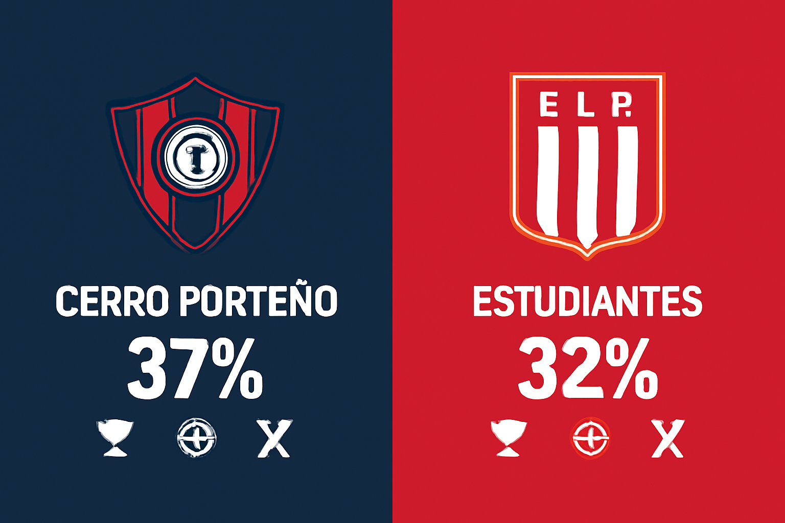 Pronóstico Cerro Porteño vs Estudiantes - Copa Libertadores (13/08/2025)