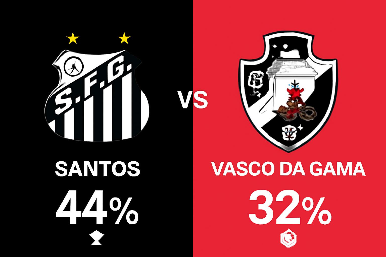 Pronóstico Santos vs Vasco da Gama - Brasileirão Serie A (17/08/2025)