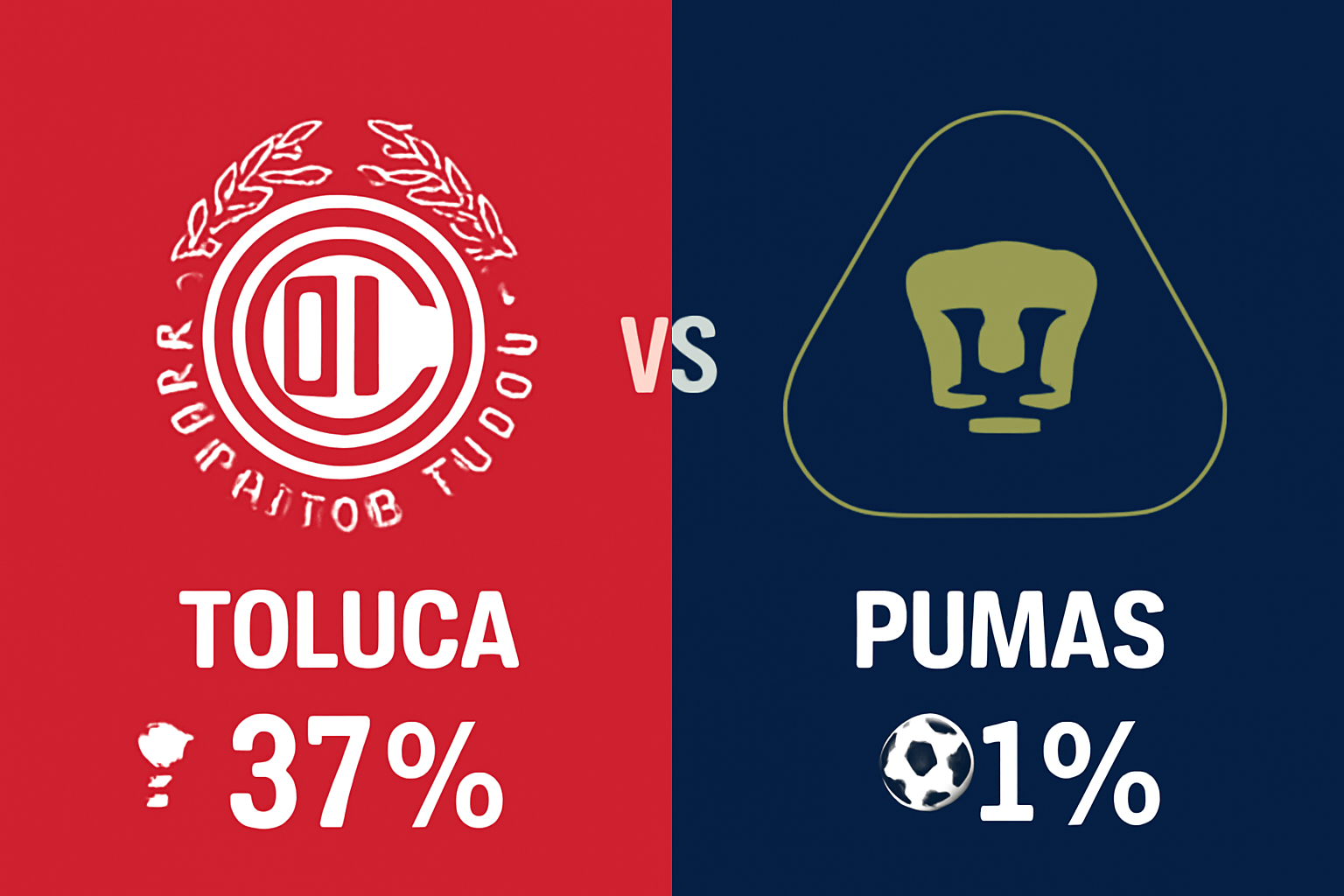 Pronóstico Toluca vs Pumas - Liga MX (17/08/2025)
