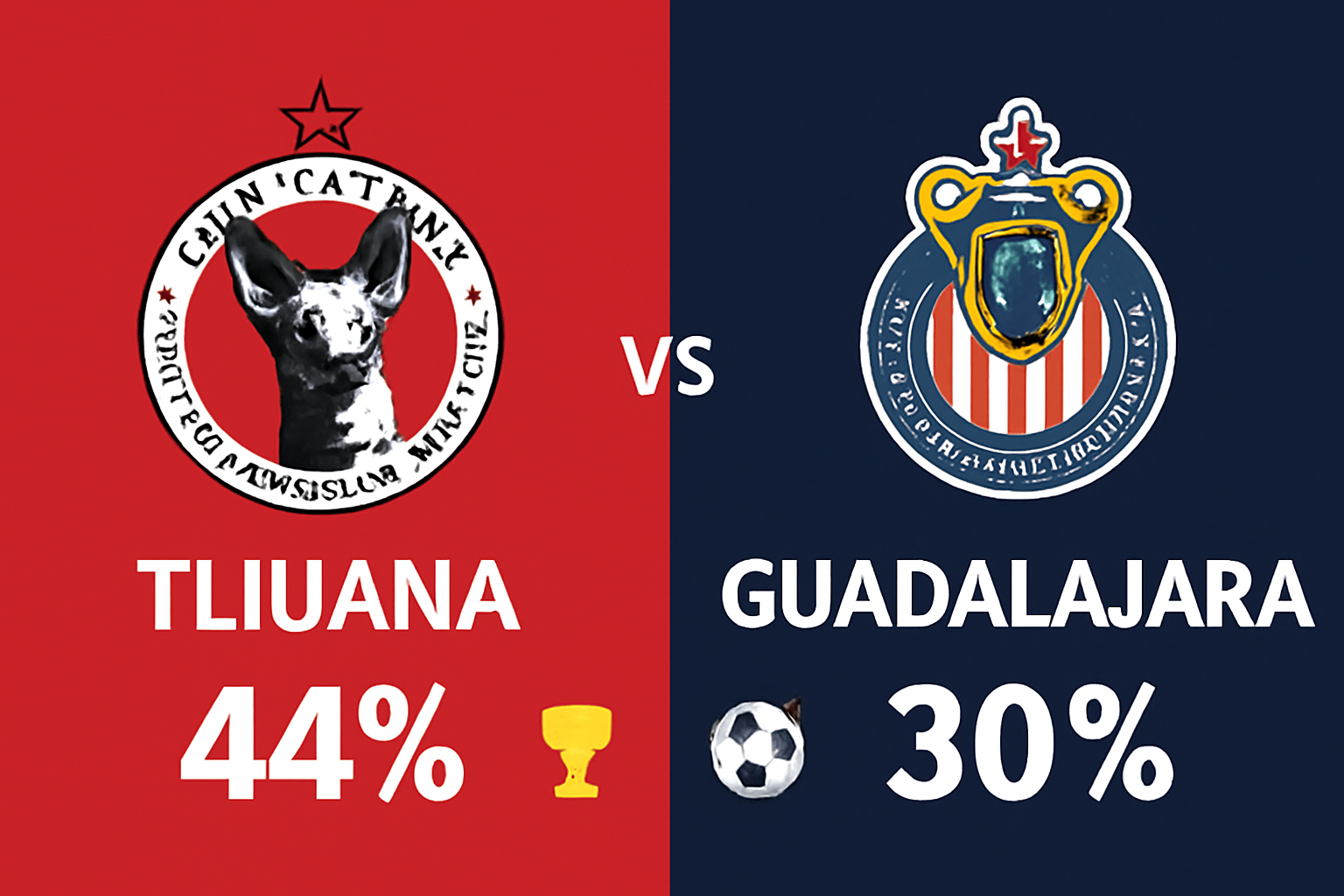 Pronóstico Tijuana vs Guadalajara - Liga MX (23/08/2025)