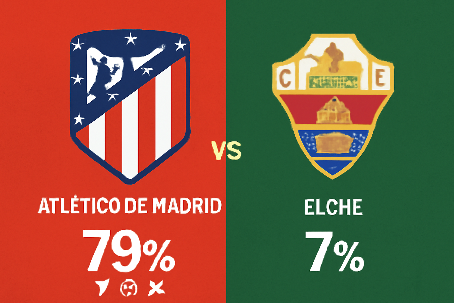 Pronóstico Atlético de Madrid vs Elche - La Liga (23/08/2025)