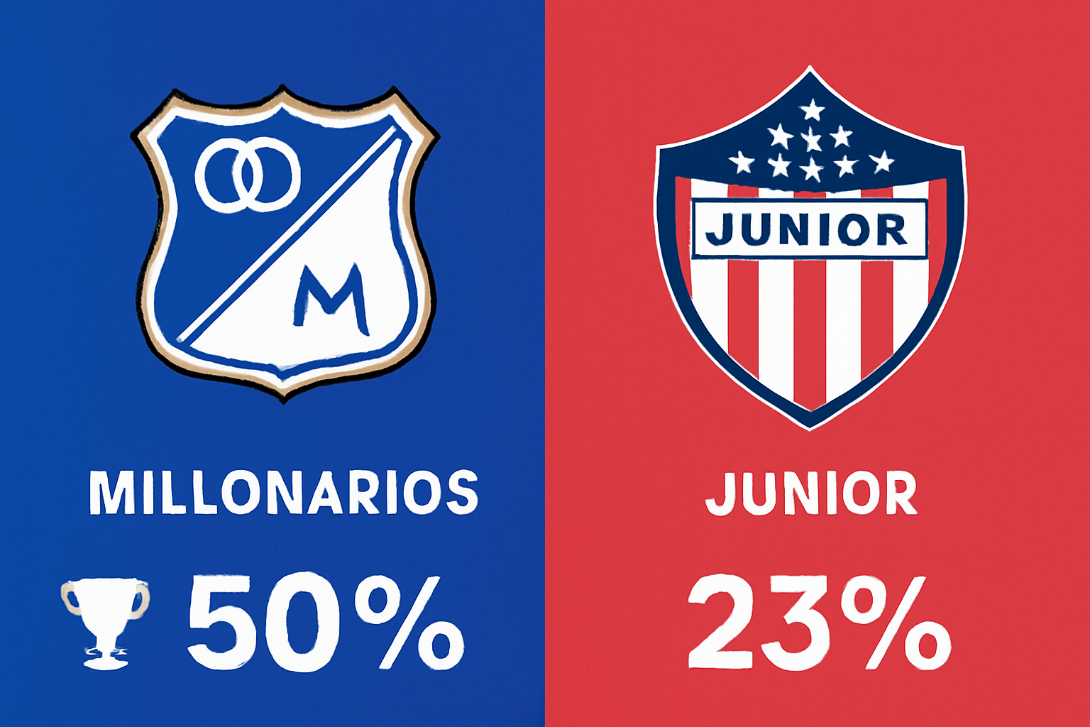Pronóstico Millonarios vs Junior - Categoría Primera A (24/08/2025) 10 Pronóstico Millonarios vs Junior - Categoría Primera A (24/08/2025)