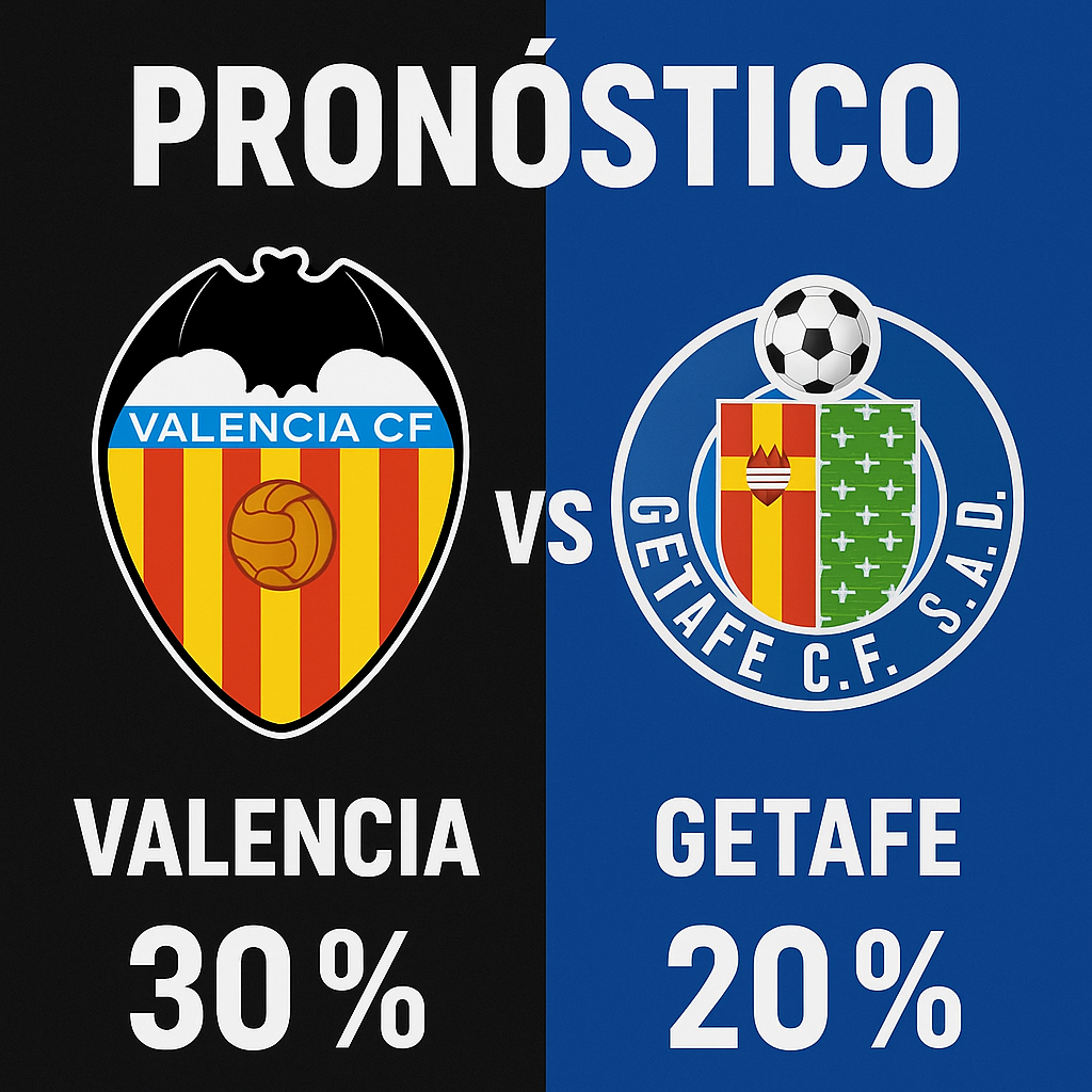 Pronóstico Valencia vs Getafe - La Liga (29/08/2025) 10 Pronóstico Valencia vs Getafe - La Liga (29/08/2025)