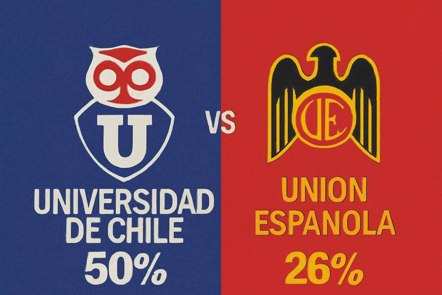 Pronóstico Universidad de Chile vs Unión Española - Liga de Primera (09/08/2025)