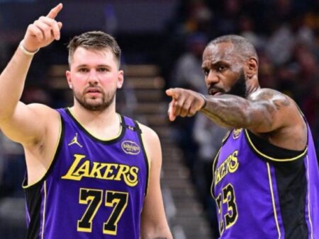 Lakers en la mira: El gesto de LeBron James tras la extensión de Luka Doncic