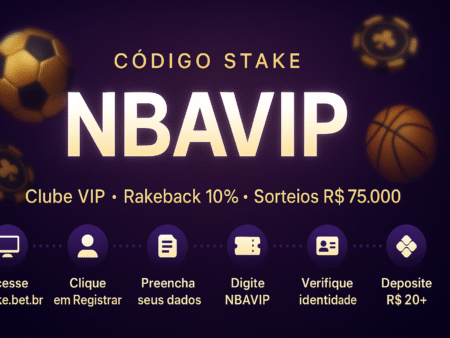 Código Stake NBAVIP 2025: Rakeback e até 75 mil semanais