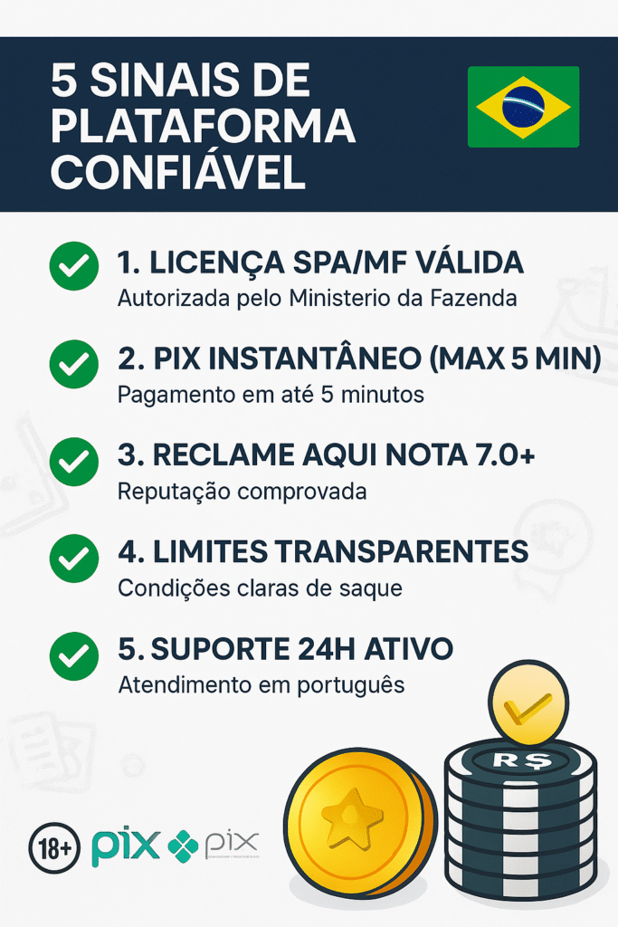 5 sinais que uma plataforma bet paga mesmo