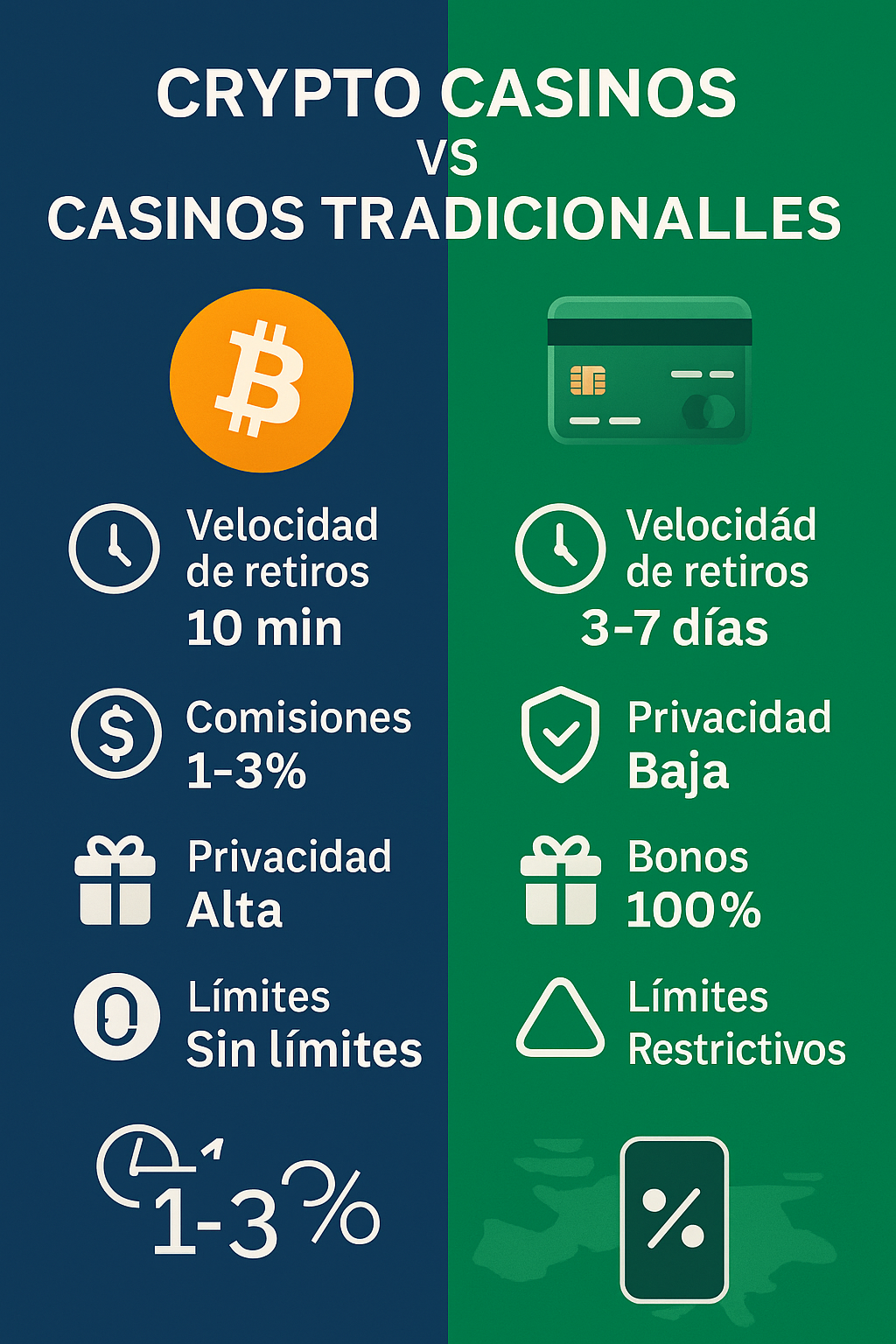 crypto casinos vs casinos online tradicionales