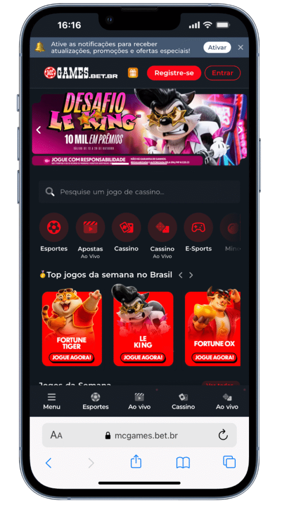 mc games é uma das novas bets legalizadas no Brasil