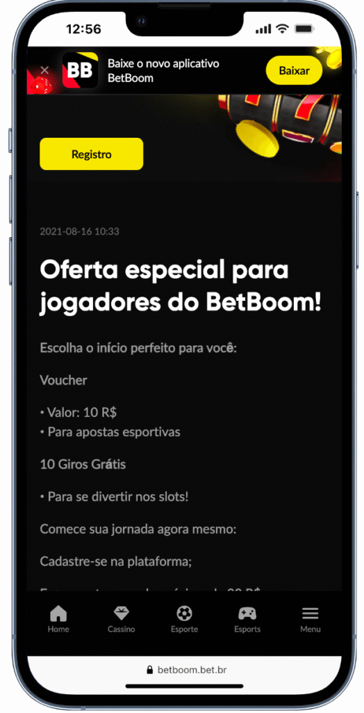 Plataforma com bônus: Betboom