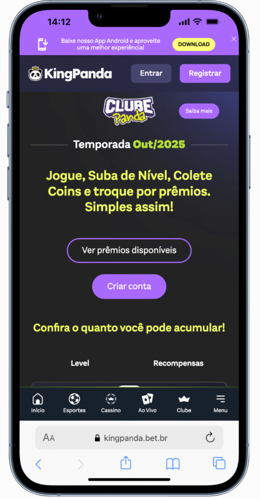 King Panda uma das melhores plataformas com bônus no Brasil