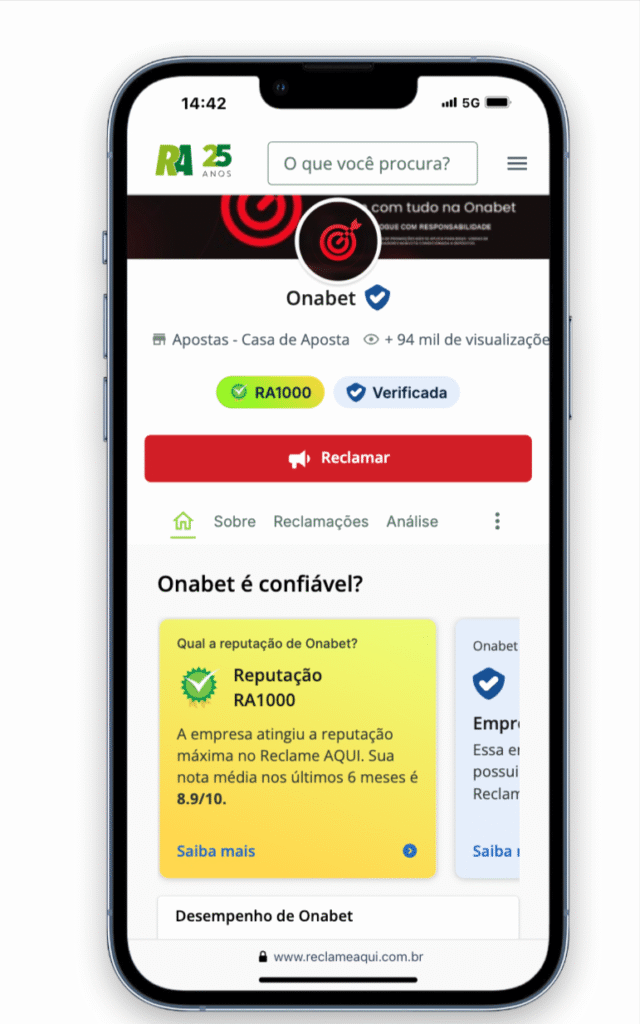 onabet é confiável no reclame aqui