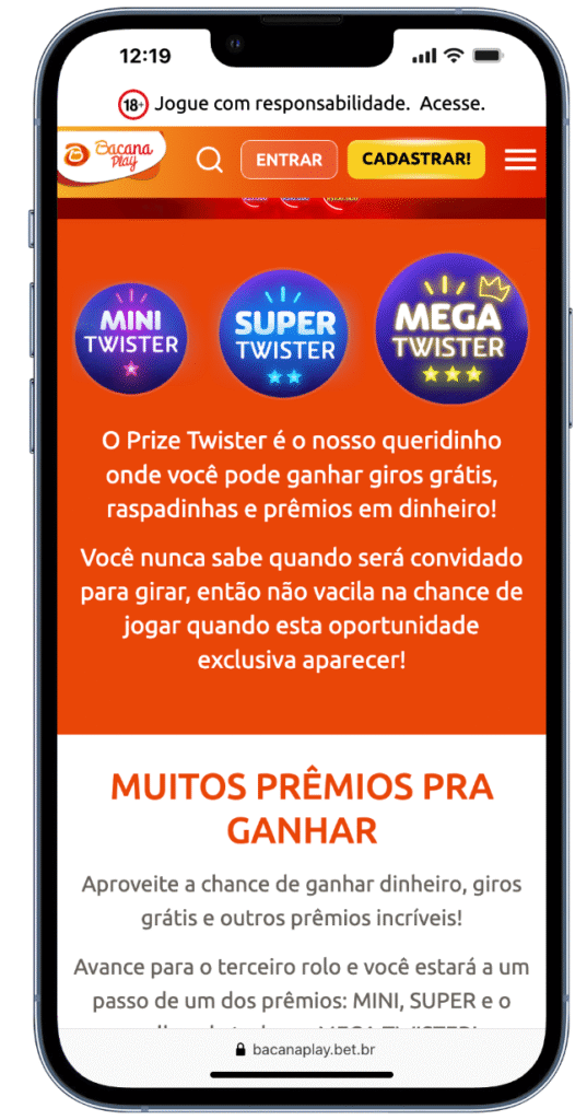 plataforma com bônus: Bacana Play