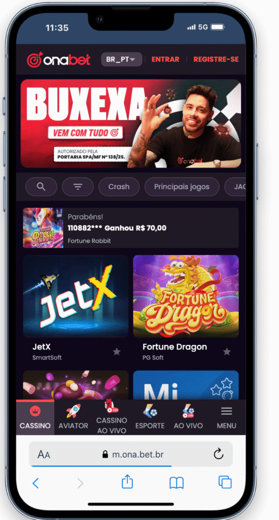 página oficial para cadastro na Onabet