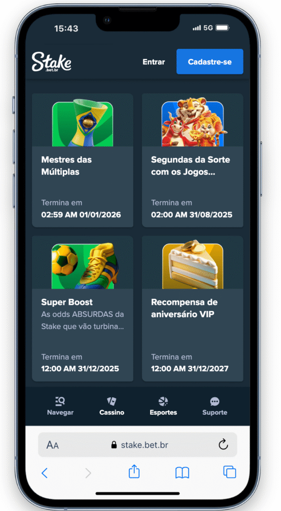 promoções stake app