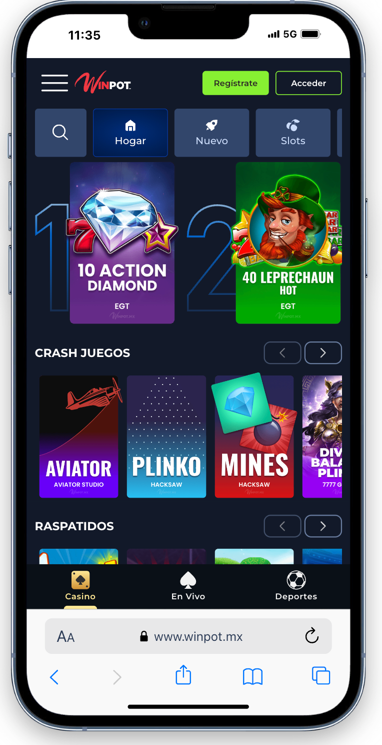juegos de casino online Winpot México