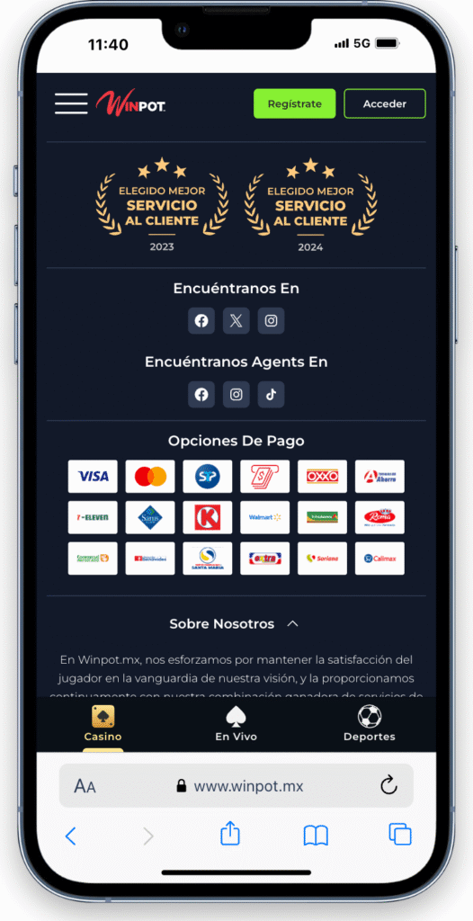 el código promocional winpot méxico es confiable