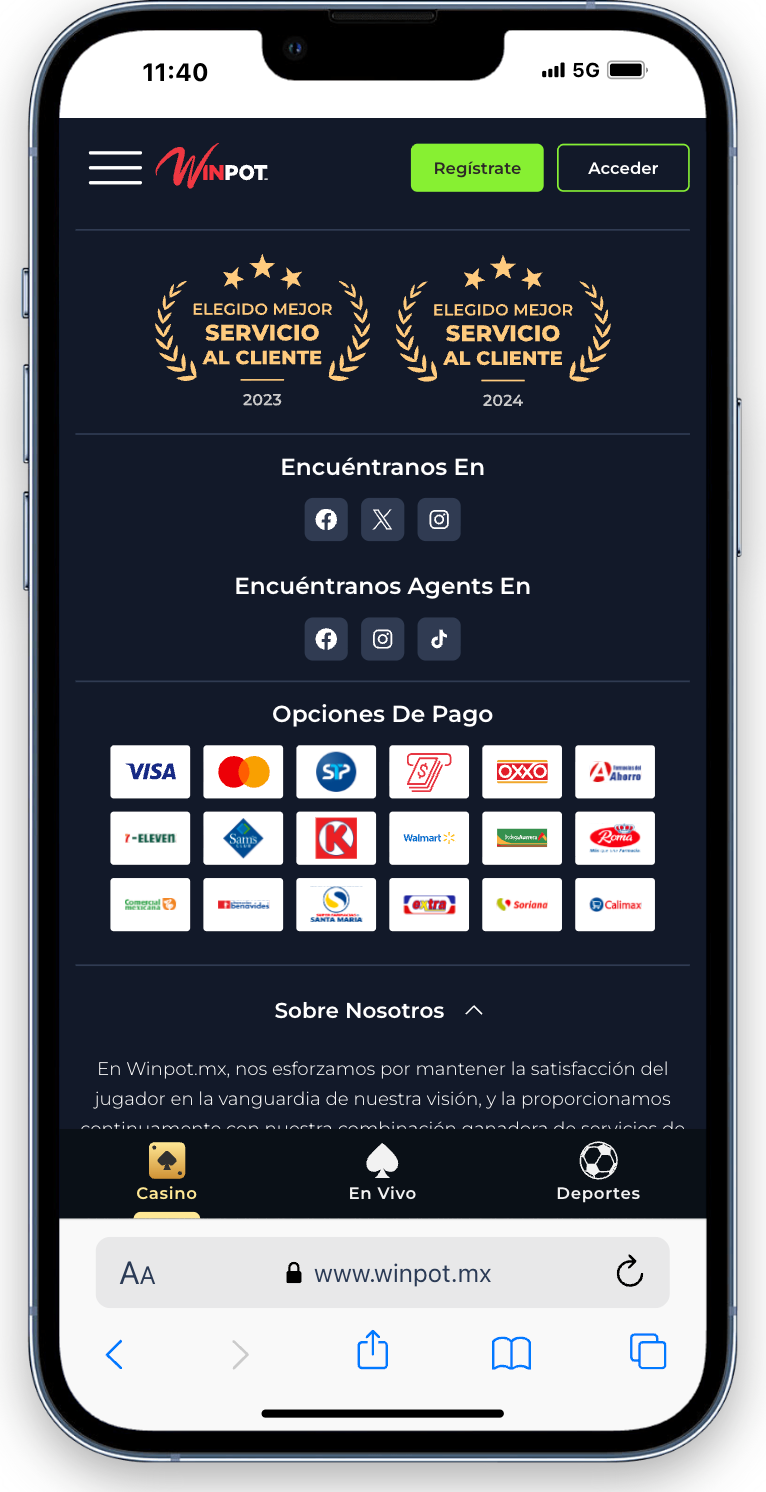 el código promocional winpot méxico es confiable