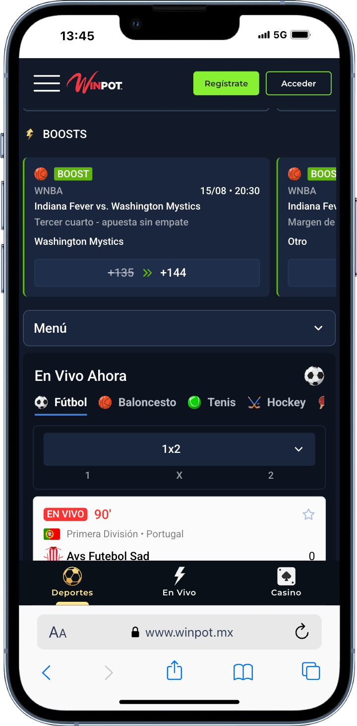 apuestas deportivas en winpot app