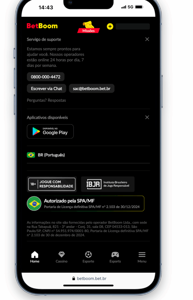 licença betboom