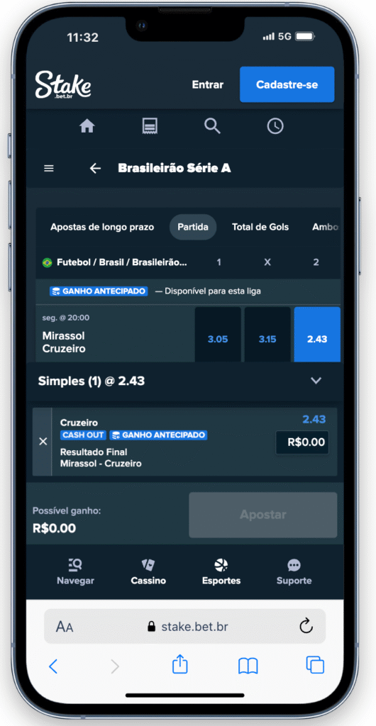 como apostar no stake app