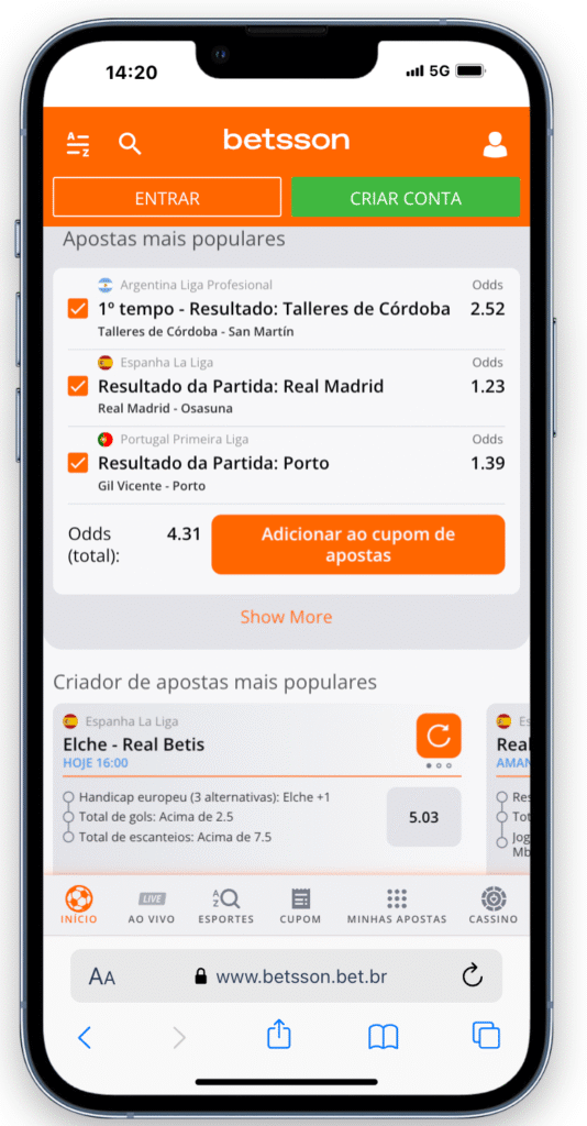 betsson apostas esportivas