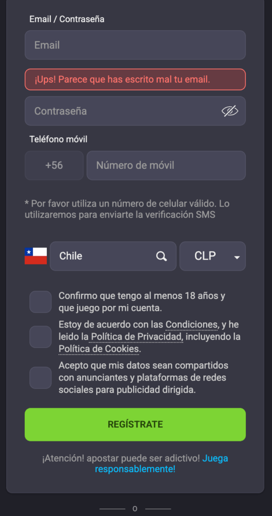 registrarse con el código de bono Coolbet