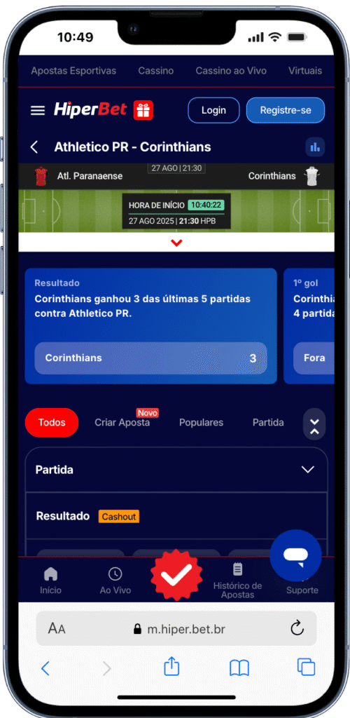 apostar no corinthians na hiperbet