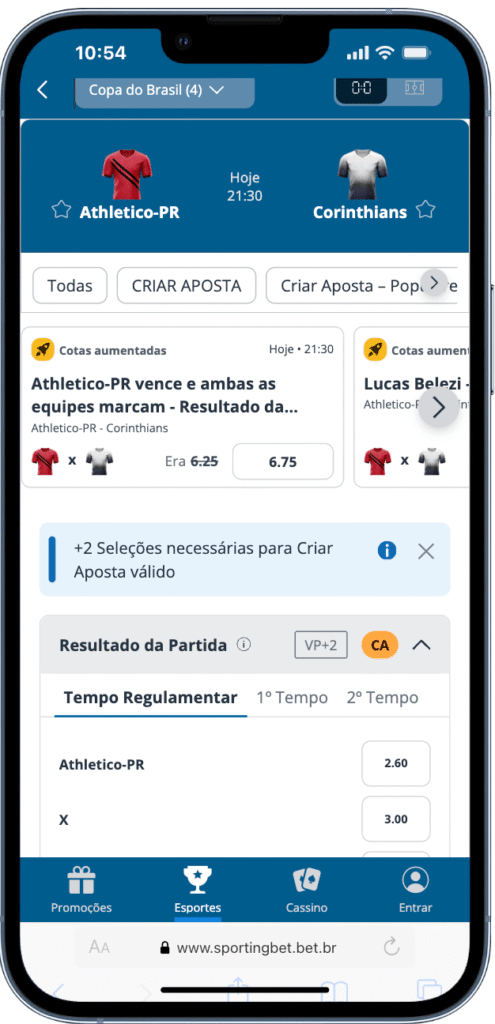 apostar no corinthians na sportingbet