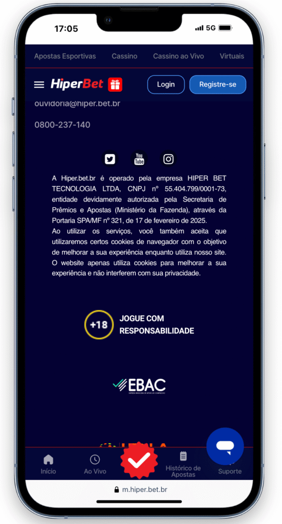 hiperbet é confiável no Brasil