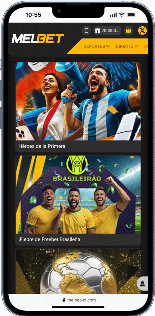 Código Promocional Melbet Chile: ml_1359923: Hasta $200.000 CLP + Giros Gratis 16 bonos en melbet chile